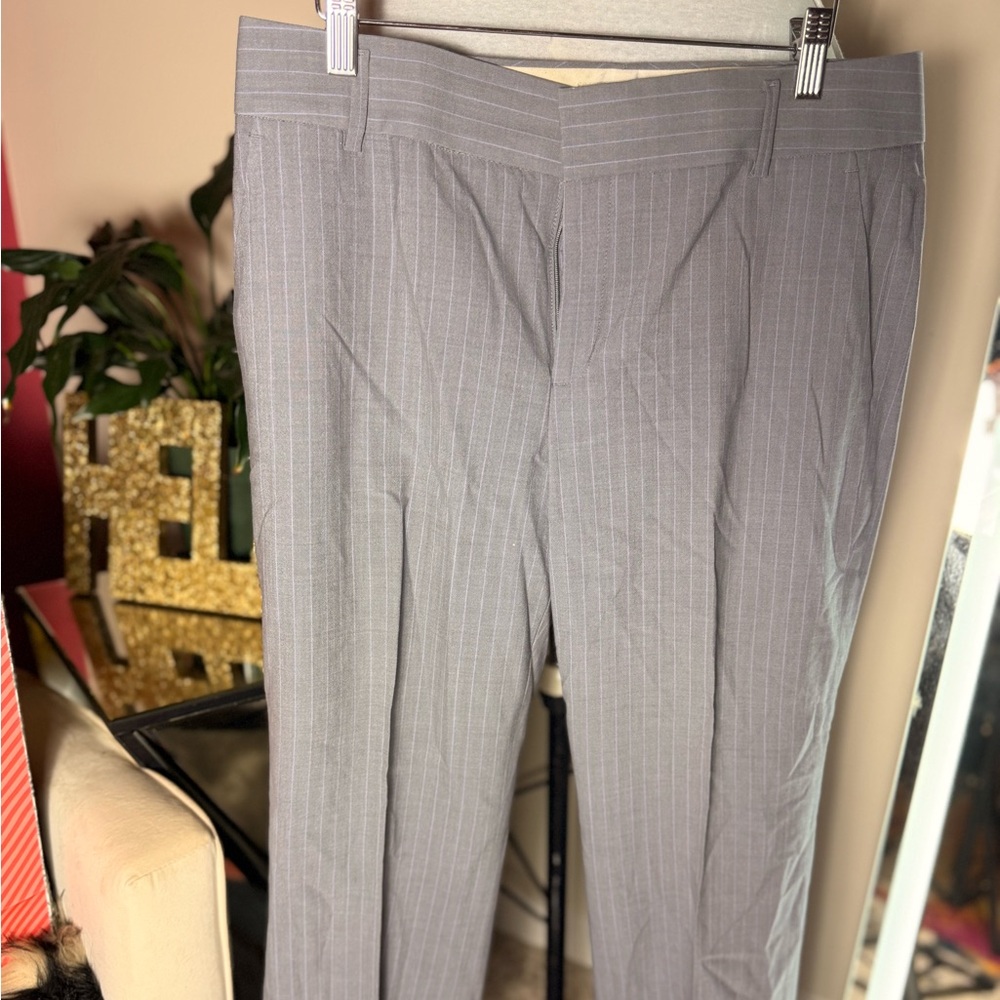 Banana Republic Women's Gray Pinstripe Trousers - Picture 1 of 2